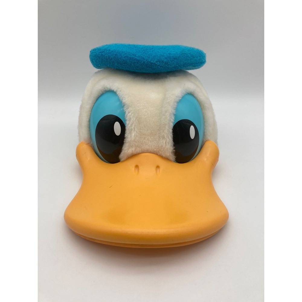 Vintage 80s Disney Donald Duck Character Fashions Plush Snapback Hat Adult